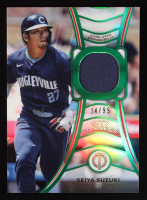 Seiya Suzuki 2025 Topps Tribute Tributaries Relics Green #TTSS #34/99 at PristineAuction.com