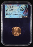1947-D Lincoln Wheat Cent - Trader Bea Purple Core (NGC MS64 RD) at PristineAuction.com