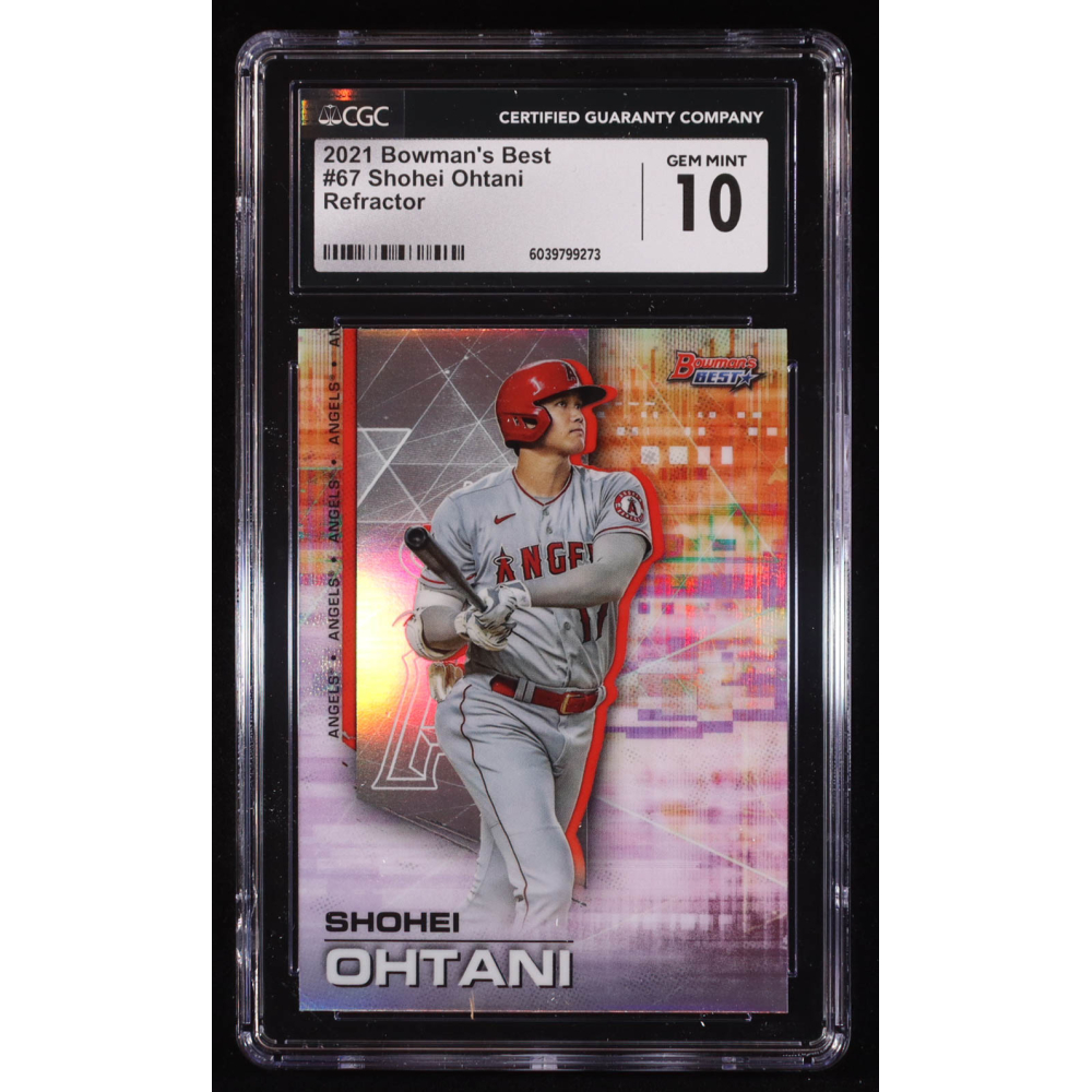 Shohei Ohtani 2021 Bowman's Best Refractors #67 (CGC 10) at PristineAuction.com