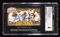 Bobby Thomson Signed 1997-98 Fleer Million Dollar Moments #19 (CGC 4) at PristineAuction.com