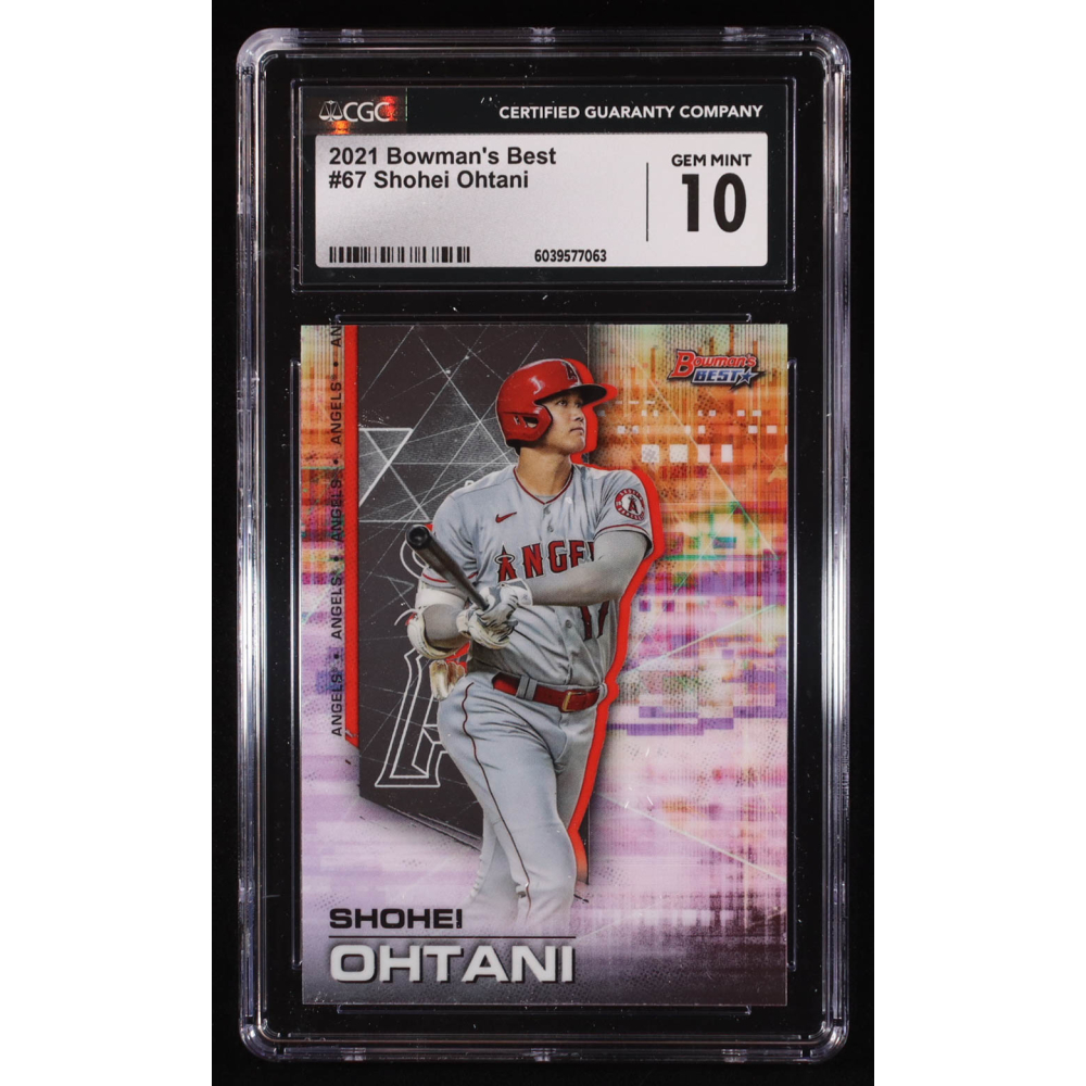 Shohei Ohtani 2021 Bowman's Best #67 (CGC 10) at PristineAuction.com