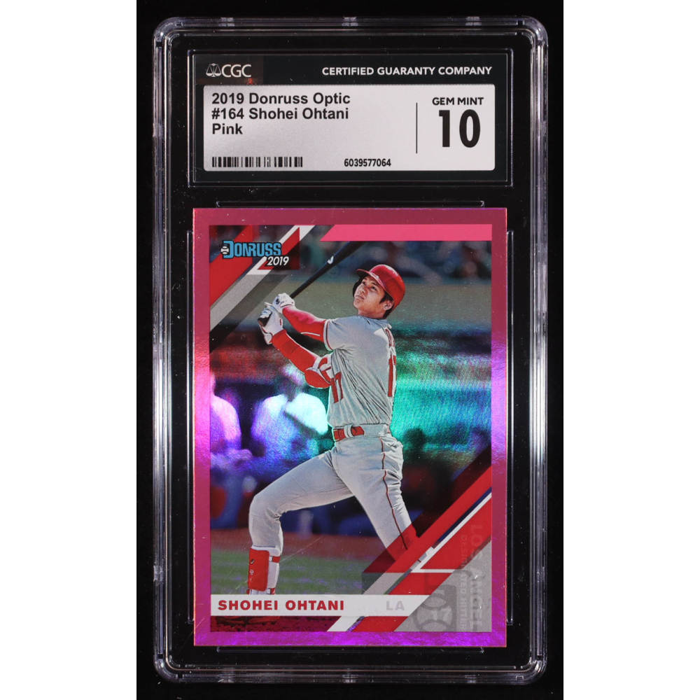 Shohei Ohtani 2019 Donruss Optic Pink #164 (CGC 10) at PristineAuction.com