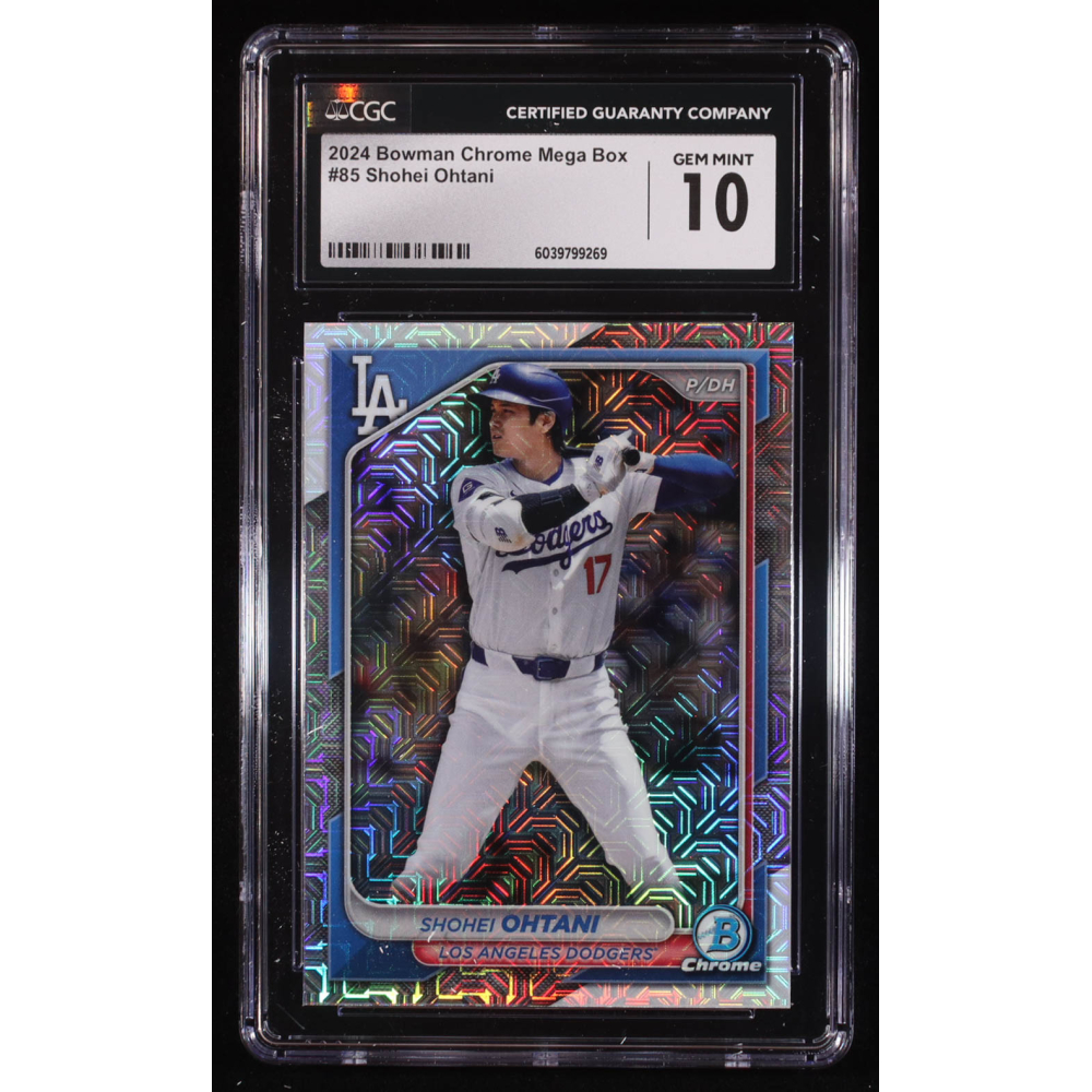 Shohei Ohtani 2024 Bowman Chrome Bowman Mega Box #85 (CGC 10) at PristineAuction.com