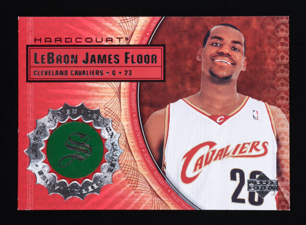 LeBron James 2003-04 Upper Deck Hardcourt LeBron James Floor #LB11 RC / White Cavs Goatee