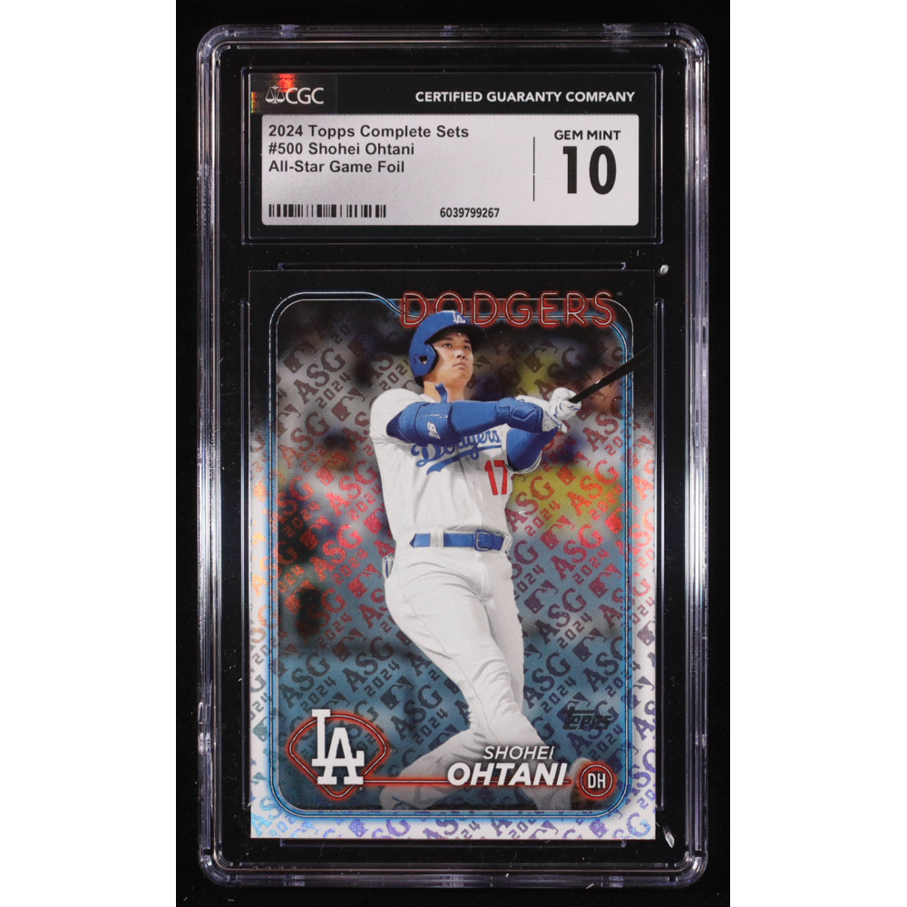 Shohei Ohtani 2024 Topps Factory Set All-Star Game Foil #500 (CGC 10) at PristineAuction.com