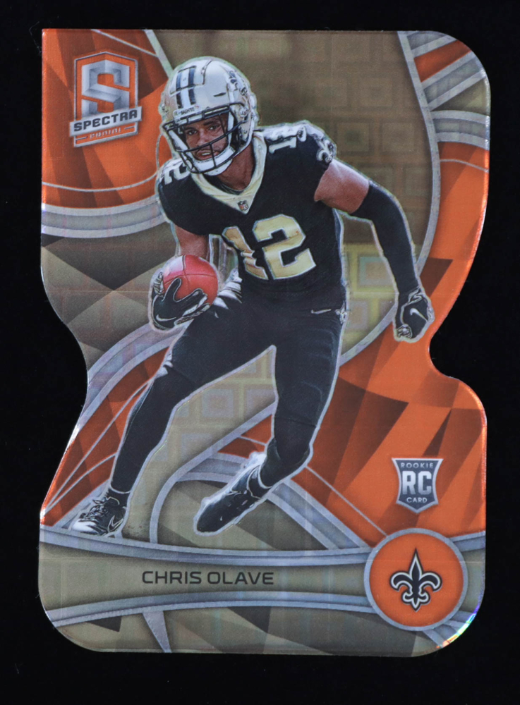 Chris Olave 2022 Panini Spectra Neon Orange Die Cut #147 RC #06/15
