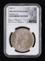1889 Morgan Silver Dollar - George T. Morgan Signature Label (NGC BRILLIANT UNCIRCULATED) at PristineAuction.com