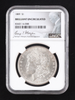 1889 Morgan Silver Dollar - George T. Morgan Signature Label (NGC BRILLIANT UNCIRCULATED) at PristineAuction.com