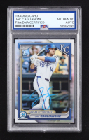 Jac Caglianone Signed 2024 Bowman Chrome Draft Refractors #BDC8 RC (PSA) at PristineAuction.com