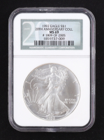 1992 American Silver Eagle 20th Anniversary Collection - Numbered 1809 of 2005 (NGC MS69) at PristineAuction.com