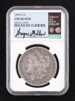 Wayne Miller Hand-Signed Label 1898-S Morgan Silver Dollar (NGC Circulated) at PristineAuction.com