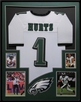Jalen Hurts Custom Framed Jersey at PristineAuction.com