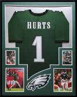 Jalen Hurts Custom Framed Jersey at PristineAuction.com