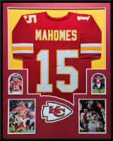 Patrick Mahomes Custom Framed Jersey at PristineAuction.com