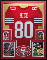 Jerry Rice Custom Framed Jersey at PristineAuction.com