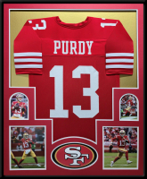 Brock Purdy Custom Framed Jersey at PristineAuction.com