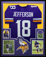 Justin Jefferson Custom Framed Jersey at PristineAuction.com