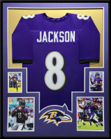 Lamar Jackson Custom Framed Jersey at PristineAuction.com