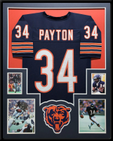 Walter Payton Custom Framed Jersey at PristineAuction.com