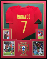 Cristiano Ronaldo Custom Framed Jersey at PristineAuction.com