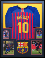 Lionel Messi Custom Framed Jersey at PristineAuction.com