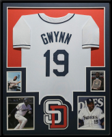 Tony Gwynn Custom Framed Jersey at PristineAuction.com