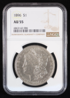 1896-S Morgan $1 One Dollar Silver Coin (NGC AU55) at PristineAuction.com