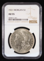 1921 Morgan Silver Dollar (NGC AU55) at PristineAuction.com