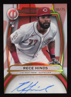 Rece Hinds 2025 Topps Tribute Autographs Gold #TARHI #10/75 at PristineAuction.com