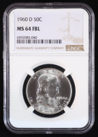 1960-D Franklin Silver 50c Half Dollar, Full Bell Lines (NGC MS64 FBL) at PristineAuction.com