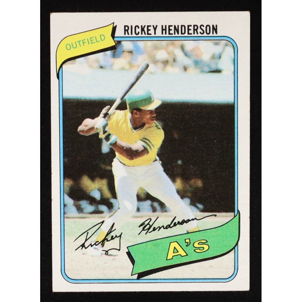 Rickey Henderson 1980 Topps #482 RC at PristineAuction.com