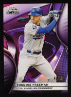 Freddie Freeman 2025 Topps Chrome Black Purple Refractors #20 #45/75 at PristineAuction.com