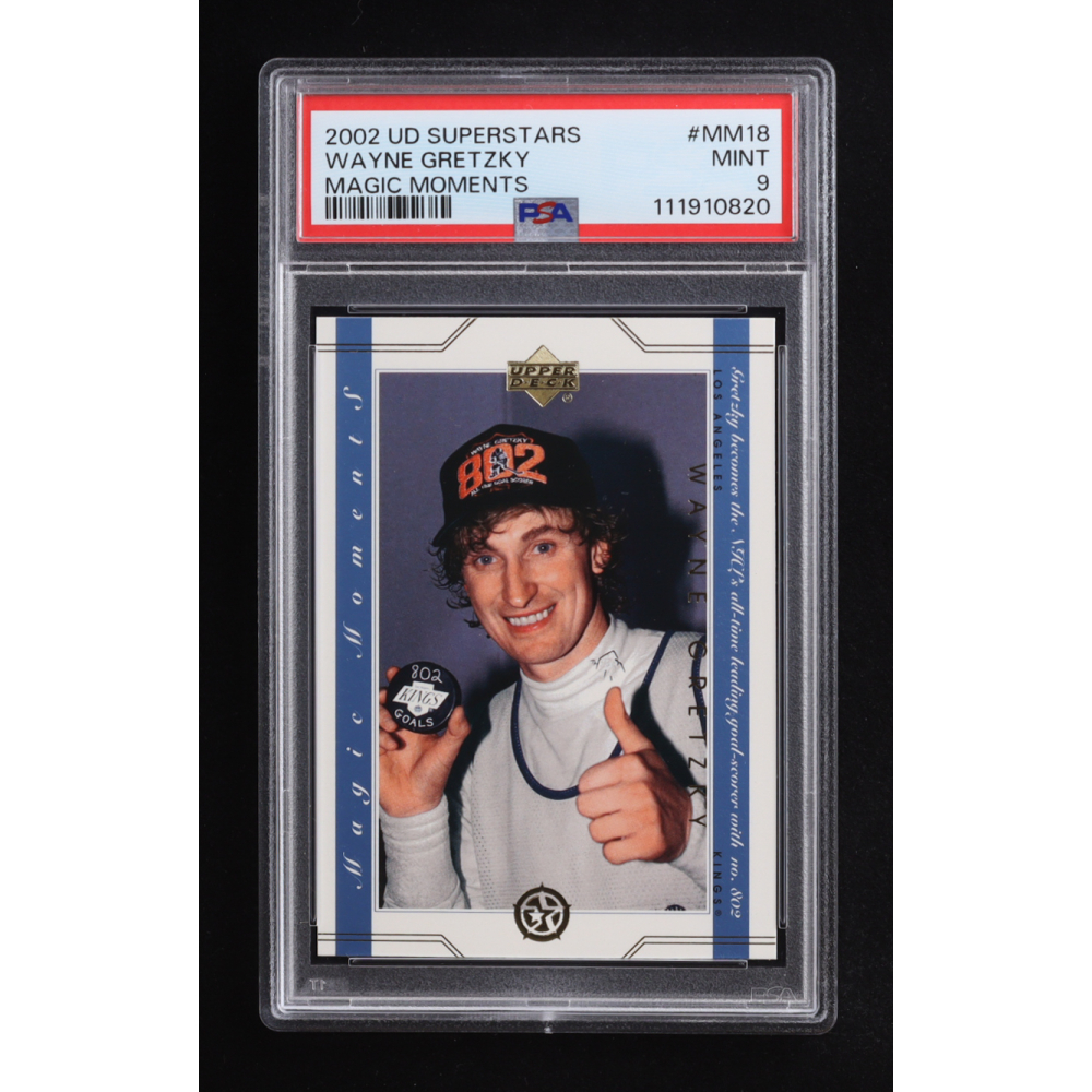 Wayne Gretzky 2002 Upper Deck Superstars Magic Moments #MM18 (PSA 9) at PristineAuction.com