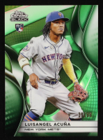 Luisangel Acuna 2025 Topps Chrome Black Green Refractors #55 #39/99 RC at PristineAuction.com
