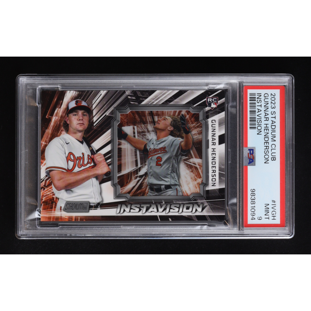 Gunnar Henderson 2023 Stadium Club Instavision #IVGH RC (PSA 9) at PristineAuction.com