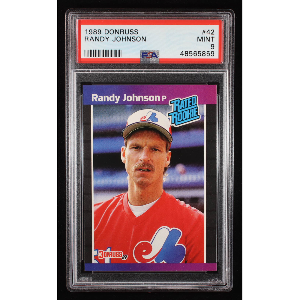 Randy Johnson 1989 Donruss #42 RR RC (PSA 9) at PristineAuction.com