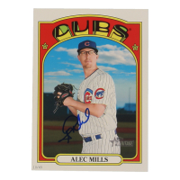 Alec Mills Signed 2021 Topps Heritage 5x7 #76 #10/49 (JSA) at PristineAuction.com
