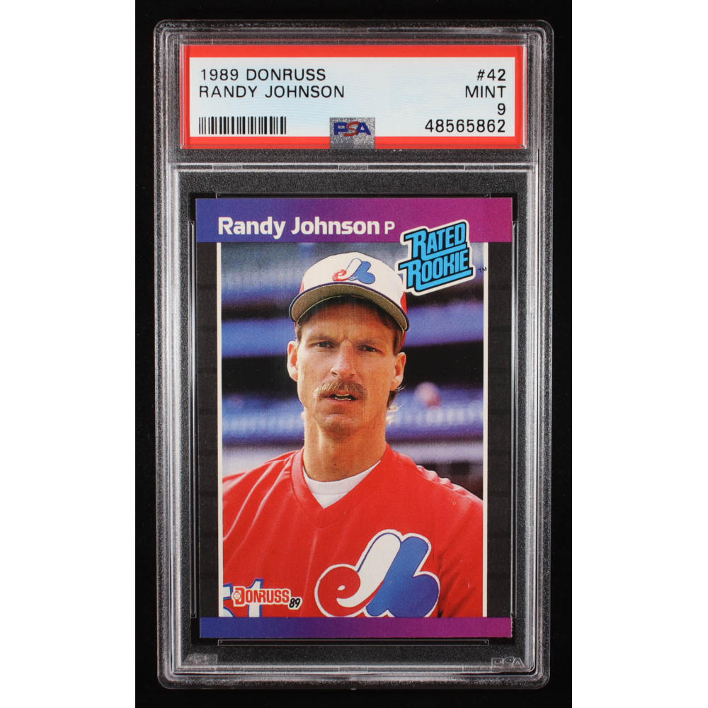 Randy Johnson 1989 Donruss #42 RR RC (PSA 9) at PristineAuction.com