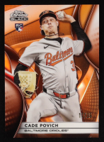 Cade Povich 2025 Topps Chrome Black Orange Refractors #21 #17/25 at PristineAuction.com