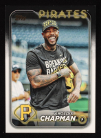 Aroldis Chapman 2024 Topps Update Golden Mirror Image Variations #US339 at PristineAuction.com