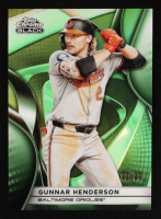 Gunnar Henderson 2025 Topps Chrome Black Green Refractors #3 #93/99 at PristineAuction.com