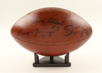 Bill Joe Hobert, Marques Tuiasosopo, & Steve Emtman Signed Vintage NFL Football With Display Stand (PSA) at PristineAuction.com