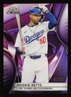 Mookie Betts 2025 Topps Chrome Black Purple Refractors #128 #5/75 at PristineAuction.com