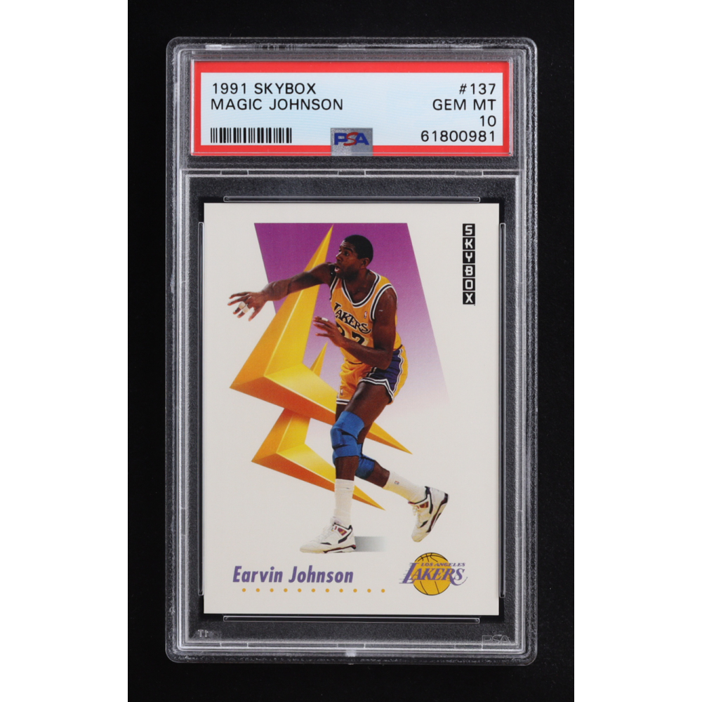 Magic Johnson 1991 Skybox #137 (PSA 10) at PristineAuction.com