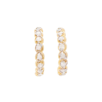 0.10 Total CTW Pair of (2) Diamond 18K Yellow Gold Plated Sterling Silver Earrings I, I3 (GLS) at PristineAuction.com