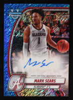 Mark Sears 2024-25 Bowman Chrome University Prospect Autographs Blue Shimmer Refractors #99 RC #12/35 at PristineAuction.com