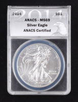 2014 American Silver Eagle (ANACS MS69) at PristineAuction.com