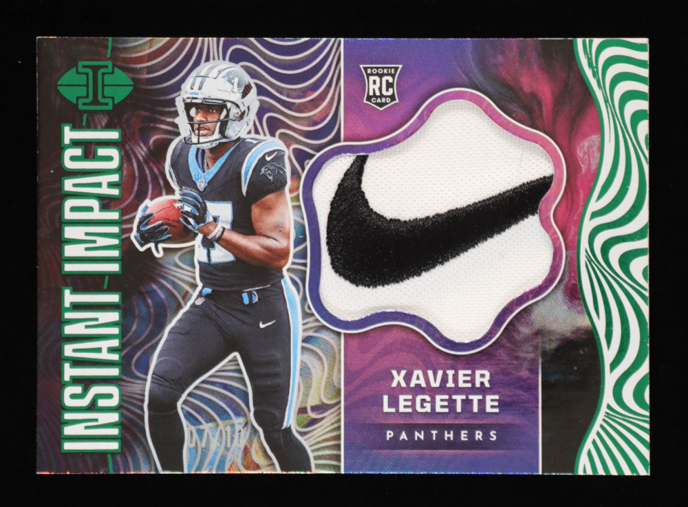 Xavier Legette 2024 Panini Illusions Instant Impact Jerseys Green #15 RC #07/10