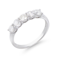 1.01 (CTW) Natural Diamond 14K White Gold Ring, G-H, SI-I1, I2 | Estimated Value $9,680 (IGI) at PristineAuction.com