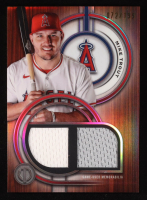 Mike Trout 2025 Topps Tribute Dual Relics #DRMT #72/199 at PristineAuction.com